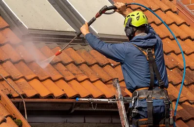 Démoussage et hydrofuge de toiture à Gorgue